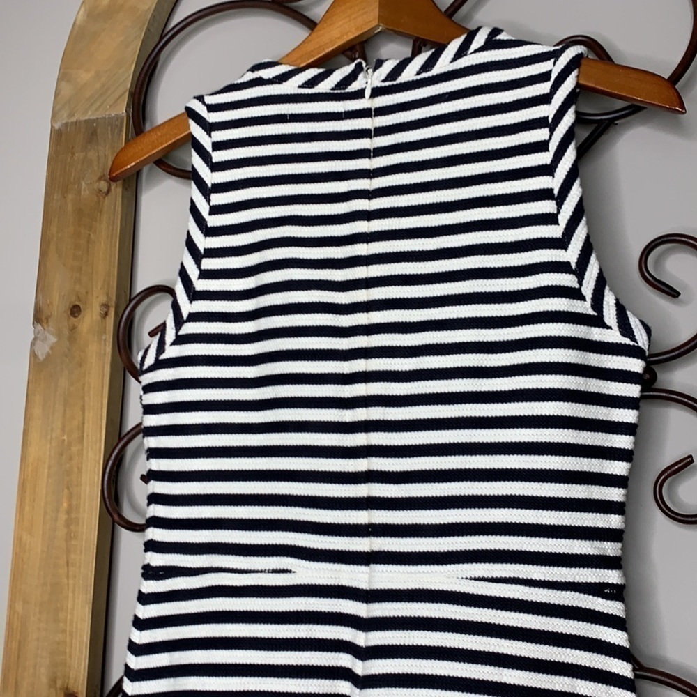 Madewell striped afternoon fit and flare dress - Picture 7 of 11
